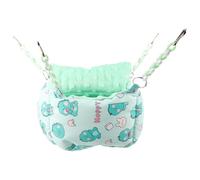 FRCOLOR Lit Douillet Semi-Ouvert pour Petits Animaux, Nid Chaud et Épais Vert Motif Dinosaure, Cachette Confortable en Matériau Résistant pour Hamster, Cobaye, Écureuil - Nid de Repos