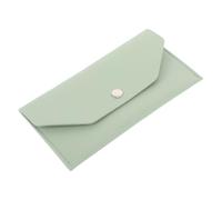 FRCOLOR Long Portefeuille Portefeuilles Enveloppes en Espèces pour Femmes Organisateur Monétaire Portefeuille Enveloppe d'argent Domestique Détenteur De Trésorerie Light Green Faux Cuir