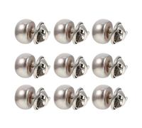 FRCOLOR Lot de 10 Boutons Cachés Invisibles Argentés sans Couture Broches Anti-Espionnage pour Chemises et Cardigans Femmes Accessoires de Sécurité Discrets pour Vêtements Faciles à