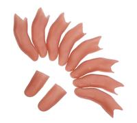 FRCOLOR Lot de 10 Faux Doigts Réalistes en Vinyle Protège-Doigts pour Tours de Magie et Illusions Rapprochées Accessoire Cosplay pour Effets Spéciaux et Spectacles