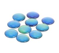 FRCOLOR Lot de 10 Patchs pour Bijoux en Cabochons Ronds 16 Mm en Verre Changeant de Couleur Selon Température, Accessoires DIY pour Création de Bracelets, Colliers et Décorations