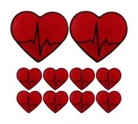 FRCOLOR Lot De 10 Petites Broches D'Amour Pour Médecin Épingles De Poitrine Pour La Saint-Valentin Broches En Forme De Cœur Épingles De Revers En Vrac