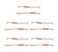 FRCOLOR Lot de 10 Porte-mèches pour Lampe à pétrole, Inserts pour | Mèche de lampe, pièce de rechange pour lampe à pétrole, insert de brûleur pour bougie et autres à alcool.