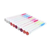 FRCOLOR Lot de 10 Tubes Rechargeables à Mascara de 7 Ml Goupillons en Diamant Multicolores, Flacons Vides pour Extensions de Cils, Outil Maquillage Réutilisable pour Couleur Aléatoire
