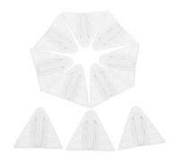 FRCOLOR Lot de 10 Verrous de Sécurité pour Enfants pour Portes Coulissantes, Auto-adhésifs, Triangle Blanc, pour Armoires et Fenêtres, Installation sans Perçage, Protection pour Bébés