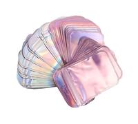 FRCOLOR Lot De 100 Mini Paquet à Bijoux Translucides Étanches 8,5x13 Cm, Pochettes D’emballage Refermables Pour Boucles D’oreilles, Rangement Brillant Pour Voyages Et Collections