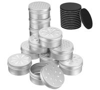 FRCOLOR Lot de 12 Boîtes D'entraînement Olfactif pour Chien avec Perforations en Nid d'abeille, Feuille et Fruit, en Aluminium Léger, avec 12 Pastilles Magnétiques 25x2 Mm - Outil