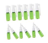 FRCOLOR Lot De 12 Bouteilles Vides Vaporisateur 15ml Compact En Plastique Vert Portable Pour Sprays Nasaux Et Cosmétiques