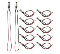 FRCOLOR Lot de 12 boutons-poussoirs momentanés marche/arrêt 7 mm, 1 A, | Mini bouton-poussoir marche/arrêt autobloquant pour modélisme ferroviaire, circuits et projets électriques