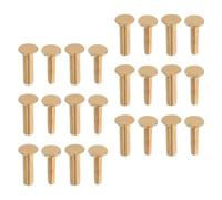 FRCOLOR Lot de 14 Paires de Rivets en Cuivre Haute Résistance pour Couteaux Cuisine, Fixation Précise et Large Compatibilité pour Réparation de Manches D'ustensiles