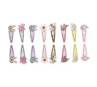 FRCOLOR Lot de 16 Épingles à Cheveux Colorées pour Filles Motifs Licorne, Lapin, Arc-en-ciel, Fleur Barrettes Mignonnes et Décoratives pour Anniversaire, Fêtes, Usage Quotidien