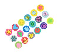 FRCOLOR Lot de 18 Décoratifs Garçon et Filles en EVA Outils de Peinture pour Activités de Maternelle à Dessin Animé Amusants et Sûrs Tout-Petits
