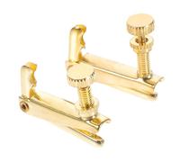 FRCOLOR Lot de 2 Ajusteurs pour Corde de Violon en Acier Inoxydable Or, Installation Facile, Compatible Tailles 4/4-3/4, Accessoires Pratiques pour Violon