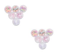 FRCOLOR Lot De 2 Autocollants En Argile Polymère Inspirés Des Bonbons En Forme De Cœur Et Détoile Pour Nail Art
