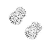 FRCOLOR Lot De 2 Badges De Police Bijoux Tendance Pour Hommes Épingles À Broches Épingles À Pointe Épingles À Casquette Épingles À Revers Breloques Pendentifs En Métal