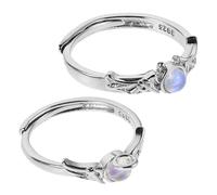 FRCOLOR Lot De 2 Bagues De Couple En Pour Femme Bagues Assorties Pour Couple Bagues Bff Bagues En Ailes De Démon Bague Créative Bague Cuillère Bague Serpent En
