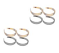 FRCOLOR Lot De 2 Bandeaux À Cheveux Élégants Pour Femmes -têtes À Dents Cerceaux Tendance Accessoires De Coiffure Polyvalents 4 Pièces X 2