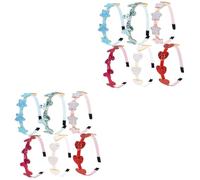 FRCOLOR Lot De 2 Bandeaux Élastiques Larges À Paillettes Pour Garçons Et Filles Pour Fête Mariage École 6 Pièces X 2