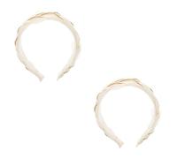 FRCOLOR Lot De 2 Bandeaux En Organza À Strass Rembourrés Et Tendance Pour Femmes