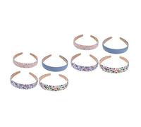 FRCOLOR Lot De 2 Bandeaux Tendance Pour Femmes Larges Cerceaux Pour Cheveux Pour Fête Cérémonie Mariage Anniversaire Banquet 4 Pièces X 2