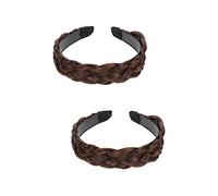 FRCOLOR Lot De 2 Bandeaux Tressés Pour Perruques Et Cheveux Pour Femmes Accessoire Tendance