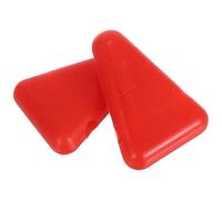 FRCOLOR Lot de 2 Blocs Stabilisateurs en Silicone Rouge pour Diapason - Support Antidérapant, Accessoire Portable Multifonction pour Sonothérapie, Contemplation et Yoga, Base Solide