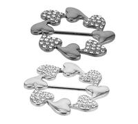 FRCOLOR Lot De 2 Boucles D'Écharpe Pour Femme Pinces À Cravate Nœud Tendance Ceinture D'Angle Broche Plissée Torsadée Strass Tendance Boucle En Alliage