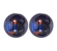 FRCOLOR Lot de 2 Boules de Massage en Résine Imitation Marbre 50 MM - Sphères de Thérapie pour Mains - Balles Anti-Stress et Exercice de Préhension pour Circulation Sanguine et Détente au