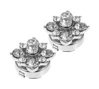 FRCOLOR Lot De 2 Boutons De Manchette en Strass pour Chemise Bijoux Boutons De Manchette Couvre-Boutons Accessoires Ornements De Manchette Boutons De Smoking Alliage De Zinc