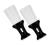 FRCOLOR Lot de 2 Brosses à Cheveux pour Coiffeur Brosse à Plumeau Douce pour Nettoyage des Cheveux Cassés Outil Professionnel pour Dépoussiérer Cou et Épaules Usage Salon ou Domicile