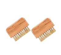 FRCOLOR Lot De 2 Brosses à Ongles En Bois 2 Pcs Poils Doux Jaune Brosse Pour Nettoyer Les Ongles Soins Des Mains Et Pieds Nettoyage Approfondi Et Manuel