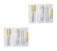 FRCOLOR Lot De 2 Brosses De Nettoyage Pour Bouteilles Brosses De Pompage Pour Bouteilles D'Eau Brosses De Nettoyage Pour Bouteilles Pots Flacons Pailles Ouvre-Bouteilles Kit