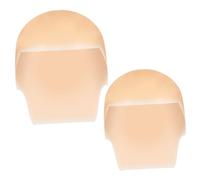 FRCOLOR Lot De 2 Calottes Chauves En Latex Solide Taille Unique Pour Maquillage Cosplay Adultes Et Garçon Et Filles, Accessoire Léger Pour Fêtes Et Événements Themed