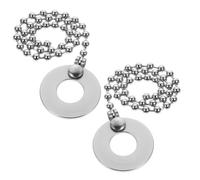 FRCOLOR Lot de 2 Chaînes D'extension pour Cymbales Batterie en Alliage, Effet Grésillement Réglable, Accessoires de Remplacement pour Cymbales Crash et Ride, pour Batterie Jazz,