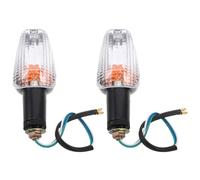 FRCOLOR Lot de 2 clignotants moto compatibles avec CB400 1ère et 2ème | Clignotants étanches et arrière pour moto, lampe clignotante à lentille transparente, indicateur de direction pour moto