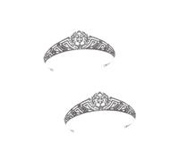FRCOLOR Lot De 2 Couronnes De Mariage En Strass -tête Tendance Pour Demoiselle D'honneur Épouse Petite Amie