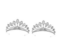 FRCOLOR Lot De 2 Couronnes Décoratives En Strass Pour Mariée Accessoire Photo Élégant Pour Mariage Anniversaire