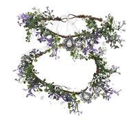 FRCOLOR Lot De 2 Couronnes Faites À La Main Avec Pendentif Décorations De Mariage Couronne Bandeau De Cheveux Couronne De Mariée Accessoires Pour Femmes