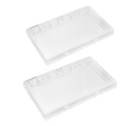 FRCOLOR Lot de 2 couvercles étanches pour interrupteurs doubles de type | Cache-prise étanche pour salle de bain et cuisine, protection pour prises électriques, installation facile par simple