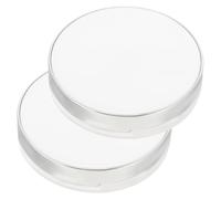 FRCOLOR Lot De 2 Étuis De Voyage Légers Et Vides Contenants De Maquillage Rechargeables Avec Houppette