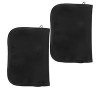 FRCOLOR Lot de 2 Étuis Portables pour Lecteur de Glycémie Noirs avec Compartiments Zippés Porte-Stylo à Insuline et Poche de Rangement Organiseur Compact pour Diabétiques Voyage et