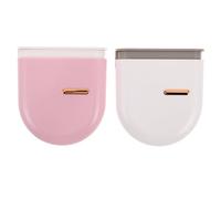 FRCOLOR Lot de 2 Étuis Porte-retenue Ouverts en Plastique Compact, Couleurs Rose et Blanc, Étuis de Voyage pour Appareils Dentaires Orthodontiques, Organiseur Portable pour