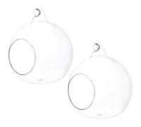 FRCOLOR Lot de 2 Maisons Rafraîchissantes en Verre S pour Petits Animaux, Nid D'été pour Hamsters, Cochons d'Inde et Hérissons, Cabane Cachette Confortable et Fraîche, Accessoire Habitat