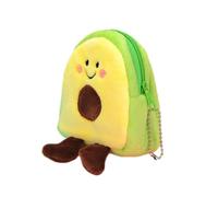 FRCOLOR Lot De 2 Mini Porte-Monnaie Avocat Illustré en Tissu Solide, Pochette Rangement pour Pièces Et Rouge à Lèvres, Paquet Compact pour Femmes, Usage Voyage Et Shopping, Coloris Vert, Format Petit