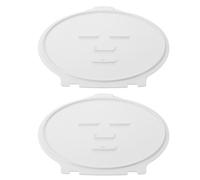 FRCOLOR Lot de 2 Moules pour Masque Facial en Plastique Réutilisable, Format 25,4 X 23,4 Cm, pour Masque à Base D’algues et Boue, Plateau de Fabrication Adapté à Tous Types de