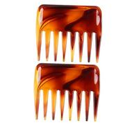FRCOLOR Lot De 2 Peignes De Coupe De Cheveux De Style Rétro À Dents Pour Une Lubrification Latérale Et Une Prévention Des Nœuds De Cheveux Lisses 2 Pièces * 2
