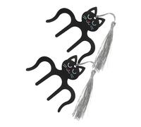 FRCOLOR Lot de 2 Pinces à Partitions en pour Piano Clips de Lecture de Chat Accessoires de Musique Pratiques et Adorables Pince pour Page de Livre Support de Partitions