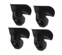 FRCOLOR Lot De 2 Roues Pivotantes Universelles pour Valise - roulettes Silencieuses en Plastique Noir Grand Format - Kit Remplacement Bagages Voyage Adaptable