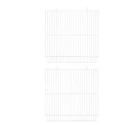 FRCOLOR Lot de 2 Séparateurs en Maille Métallique Dorée pour Cage Hamster 47 Cm, Panneau de Séparation Robuste pour Petits Animaux, Optimise L’Espace et Facilite Le Nettoyage des Habitats