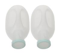 FRCOLOR Lot De 2 Urinoirs De Voyage Pour Hommes Avec Couvercle Bouteille Pour Urine Récipient À Urine Urinoir Portable Pour Hommes Âgés Bassin De Lit Blanc